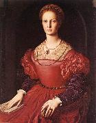 BRONZINO, Agnolo Portrait of Lucrezia Panciatichi fg oil painting